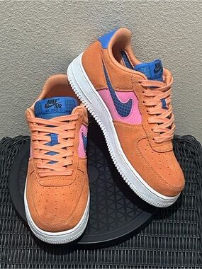 Nike Air Force 1 Low Orange Trance Lotus Pink Pacific Blue CW7300-800.